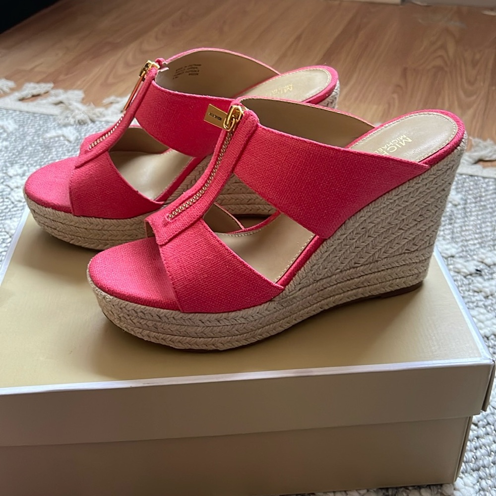 Michael Kors Bradley Mule Small Weave Canvas - Picture 1 of 8